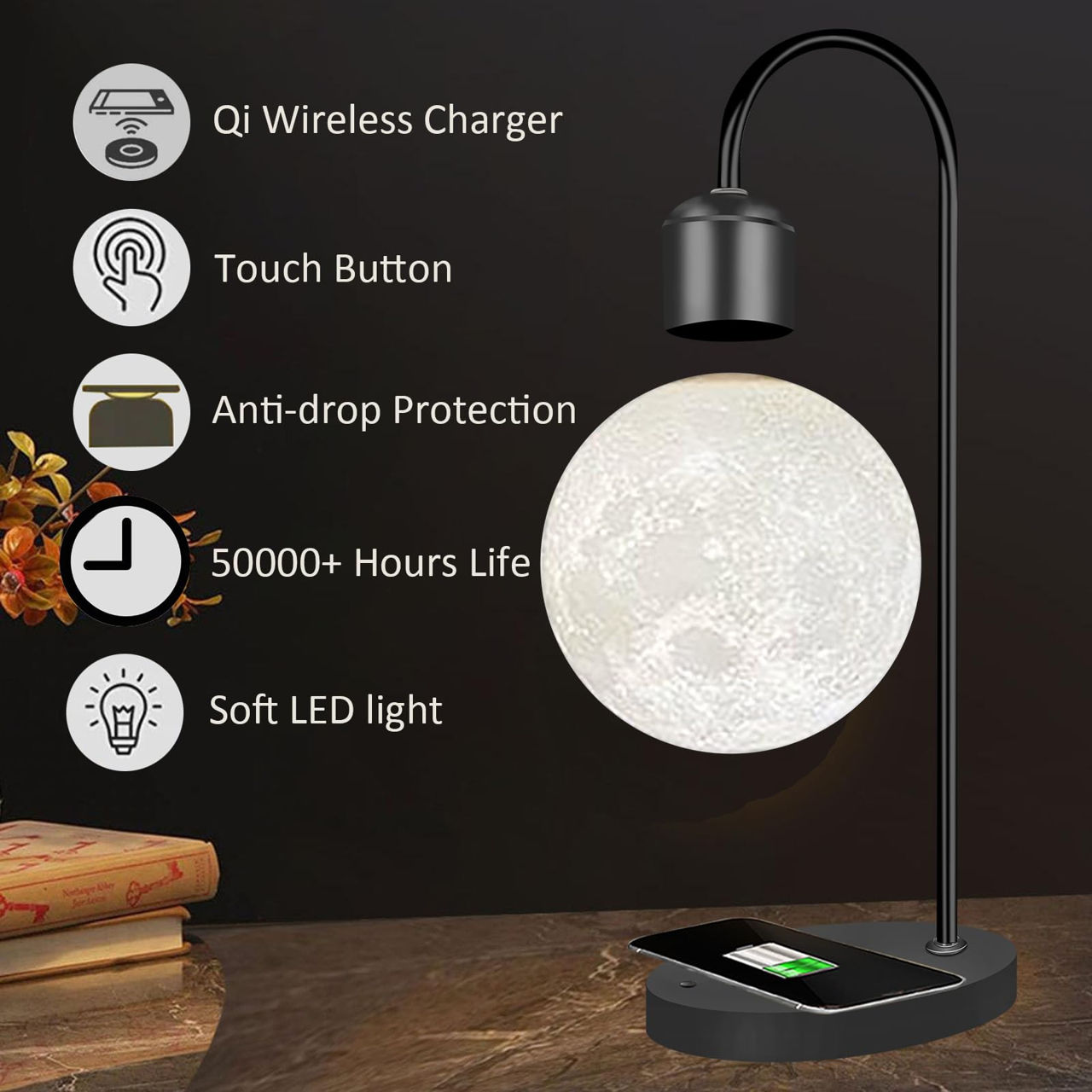 Светильник "moon" + fast charge